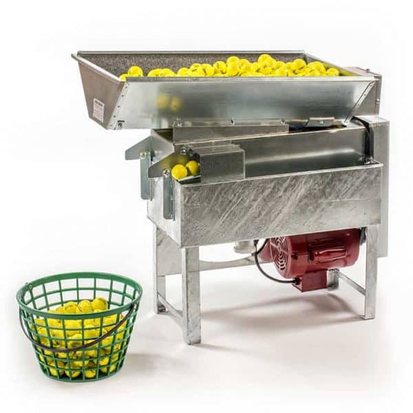 Golf ball washer for low to medium volume driving range
