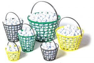 Golf Ball Baskets and Basket Stands