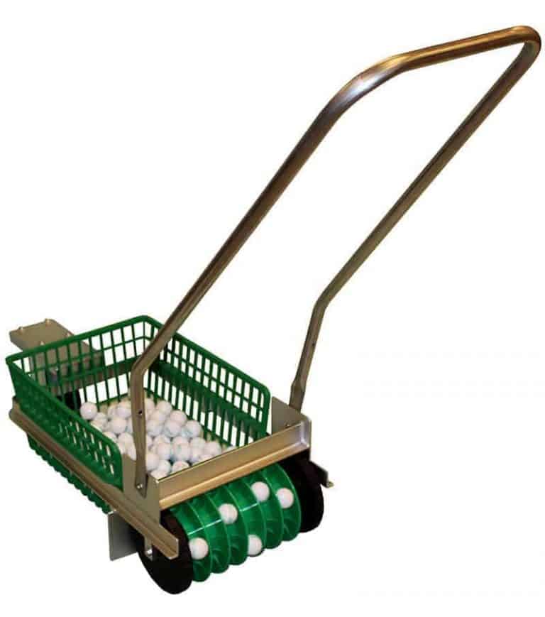 Single Basket Hand Push Golf Ball Picker - Range Servant America