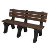 5 Foot Brown High Back Bench