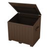 Large Brown Divot Mix Storage Box with Open Top