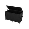 Small Black Divot Mix Storage Box with Open Top
