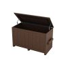 Small Brown Divot Mix Storage Box with Open Top
