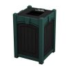 Deluxe Square Golf Club Washer with Keystone, Black with Green Trim