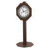 Brown Deluxe Starter Clock on post for Golf Course