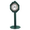 Green Deluxe Starter Clock on post for Golf Course