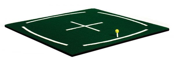 Golf Range Mat that helps golfers perfect swing alignment